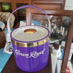 RARE  Vintage Georges Briard Signed Limited Edition Crown Royal Ice Bucket